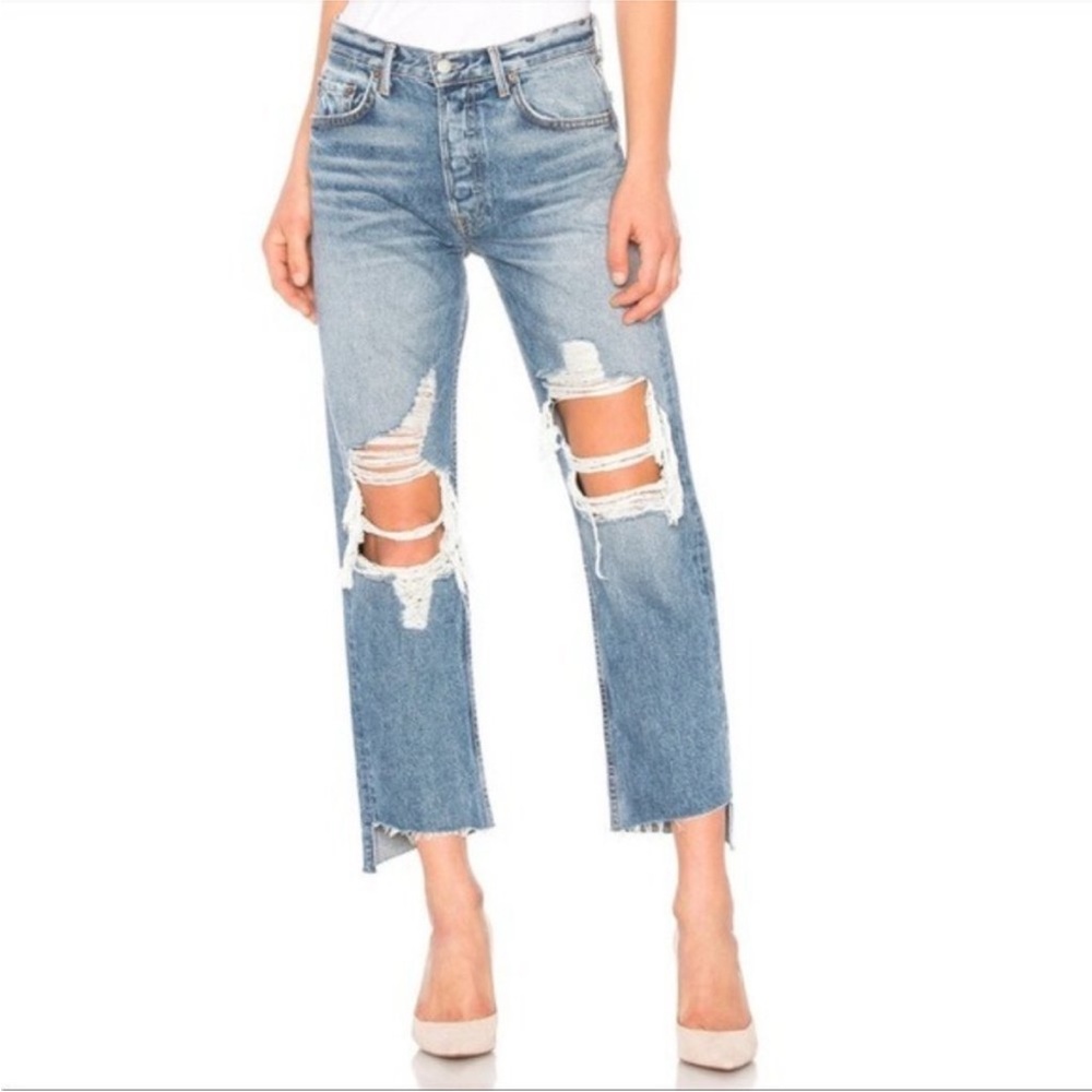 GRLFRND Helena Ripped Rigid Jeans 28 It’s Cold Outside G550